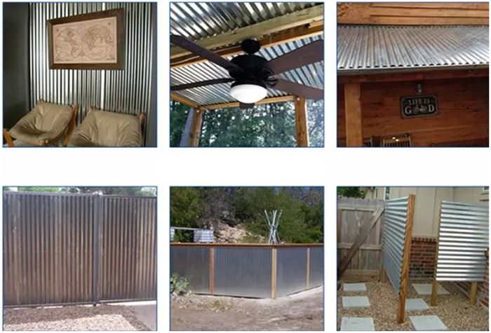 Metal building materials Corrugated Aluminium Zinc Roofing Sheets application