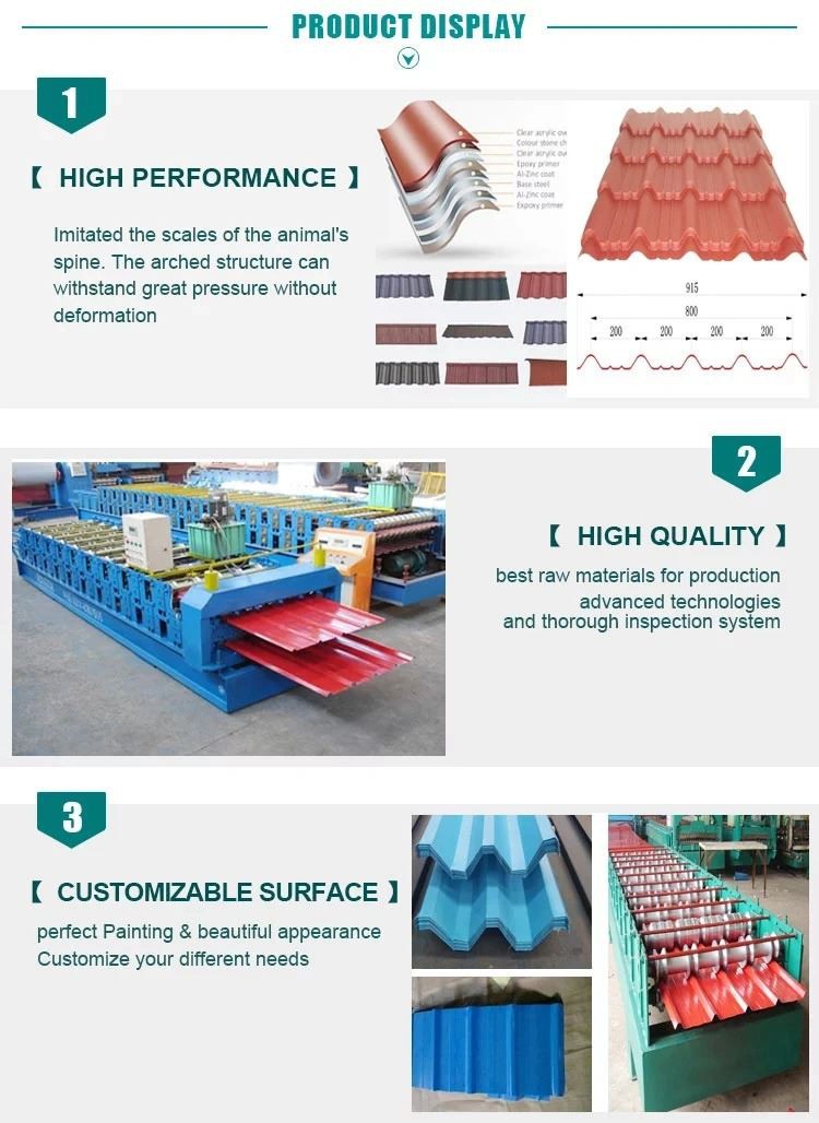 Blue Color Coated Aluzinc Steel Roofing Sheet 